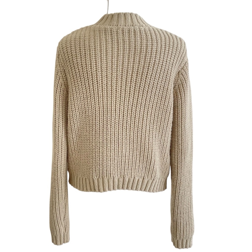 Zara Olive Green Crew Neck Sweater - Picture 7 of 13